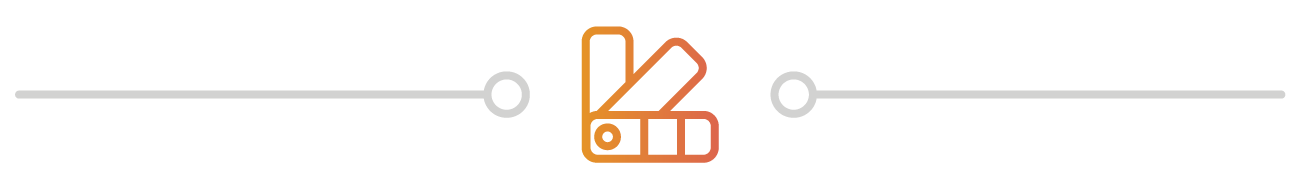 Color themes divider graphic