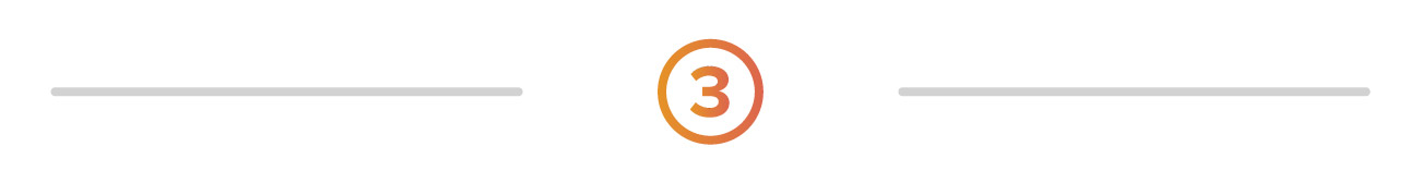 Number 3 divider graphic