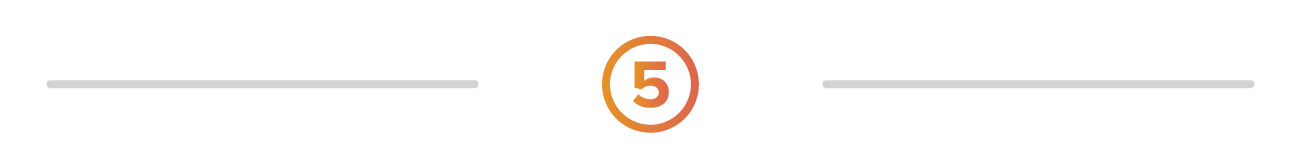 Number 5 divider graphic